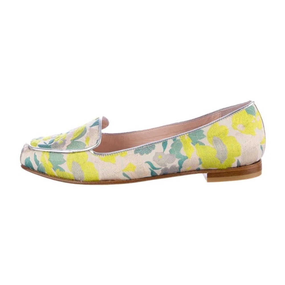 Opening Ceremony - Floral Satin Embroidered Flats